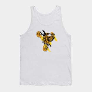 Dirt Biker Popping a Wheelie Tank Top